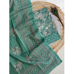 Hermoso traje de 3 colores, piezas hechas con tela de algodón puro, conjunto de traje Salwar de diseñador que incluye fondo de algodón suave y Kota Doriya - Product Image 4