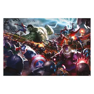 Póster de Marvel Future Fight Heroes Assault, diseño moderno para decoración de pared - Product Image 1