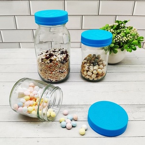 تخصيص الأزرق أسود اللون الطفل-غطاء مقاوم ل واسعة الفم جرة زجاجية الجملة كبير حجم الطفل واقية كاب - Product Image 5