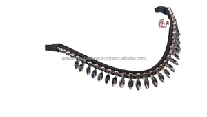 Meilleure qualité de bande de sourcils incurvée en cristal équipement équestre occidental en cuir de cheval de qualité pour les sports de plein air cheval direct - Product Image 2