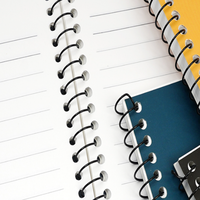 Cuaderno Boba coreano moderno para campus, tamaño B5 (190x260mm), 50 páginas, tapa dura de PP, encuadernación cosida de 8mm, impresión CMYK, color personalizado