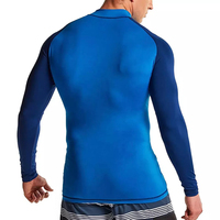 Nueva Camiseta de Manga Larga Personalizada, Transpirable y de Secado Rápido para Hombre, Protección UV, Surf, Fitness, Spandex/Poliéster, Serigrafía