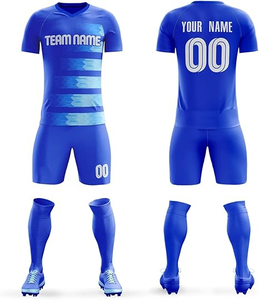 2025 vente en gros maillot de Football ensemble hommes Football uniforme personnalisé maillots de Football chemise adulte Football ensemble costume - Product Image 4