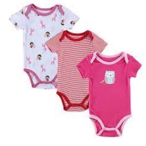 Etiqueta personalizada verano bambú niño niña vestido mono Color sólido con mangas con volantes Cierre de botón a presión Material transpirable - Product Image 1