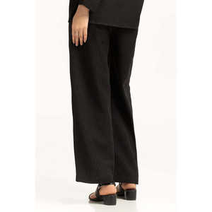 Pantalones Oxford de Cintura Alta para Mujer, Mezcla de Crepé, WM-COD-WS24-201B, Antiarrugas, Pierna Ancha, Moda Otoño, Tallas XL y 3XL Disponibles - Product Image 3