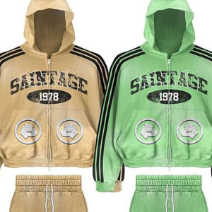 Conjunto de 2 Piezas para Hombre, Talla XL, Pantalones Deportivos y Sudadera con Bordado Desgastado, para Invierno, con Logotipo Personalizable, 100% Algodón - Product Image 6