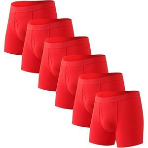 Paquete de 3 Calzoncillos Bóxer de Punto de Bambú y Viscosa Premium, Antibacterianos, Transpirables, Elegantes y Cómodos - Product Image 4