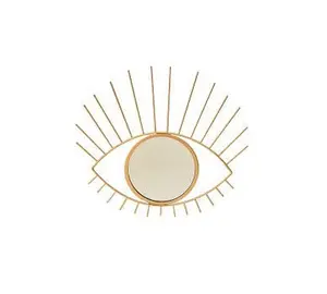 금속 황금 액자 눈 모양 멋진 홈 장식 디자인 장식 벽 아트 거울 인도 철 인테리어 장식