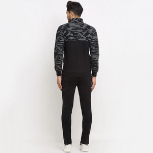 Sweat-shirt en molleton de coton de qualité supérieure 2025 pour homme, manches longues, impression de logo personnalisée, coupe ample, taille élastique, respirant - Product Image 3