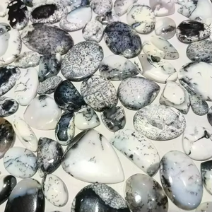 Cabujones de Ágata Dendrítica Natural de Alta Calidad, Pulidos, con Efecto de Fuego Azul, Hechos a Mano, Precio al por Mayor, Piedras Preciosas Sueltas - Product Image 1