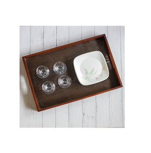 Plateau de rangement en bois massif pour chocolat, produits cosmétiques, collations, produits de qualité au design classique - Product Image 2