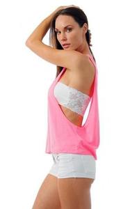 เสื้อกล้ามระบายอากาศได้ดีสำหรับผู้หญิงเสื้อกล้ามสำหรับออกกำลังกายโยคะผ้าฝ้ายออกแบบได้ตามต้องการ - Product Image 4