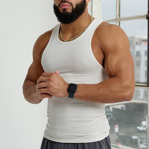 Logo personnalisé OEM vente en gros été fitness sports décontracté hommes I-line muscle gilet hommes hommes hommes débardeurs - Product Image 4