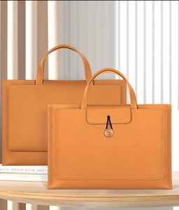 กระเป๋าถือและสะพายไหล่สำหรับทุกเพศกระเป๋าหนังแล็ปท็อปกำหนดสีเองออกแบบโลโก้ได้ตามต้องการ - Product Image 3