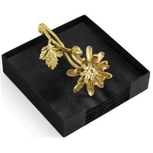 Porte-serviettes de table en aluminium style fleur porte-serviettes couleur dorée qualité supérieure de luxe - Product Image 4