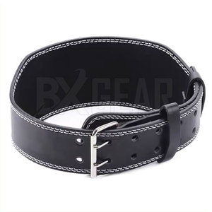 Venta al por mayor Power Fitness Belt Grueso cuero de vaca Cinturón de levantamiento de pesas Gym Power Lifting Belt - Product Image 4