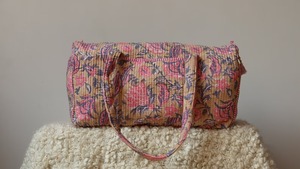 Sac de voyage de luxe fait main à imprimé floral sportif, grande capacité, durable, pour le week-end - Product Image 2