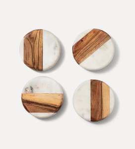 Sous-verre rond en bois et résine de luxe fait à la main, personnalisé, de qualité alimentaire, écologique, de haute qualité - Product Image 2