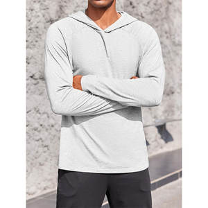 Sweat-shirt de sport pour homme, musculation, automne, pull à capuche, col à capuche, respirant, séchage rapide, vêtements de sport écologiques - Product Image 1