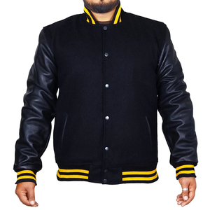 Wholesale OEM Service Custom Made Stitch Number High School Cotton Sleeves Eco-Friendly Breathable Winter <b>Letterman</b> <b>Jacket</b> Made - Product Image 3