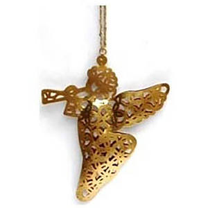 Décoration à suspendre en métal Fournitures de décoration de Noël Ornements Étoile Décoration d'arbre de Noël - Product Image 3