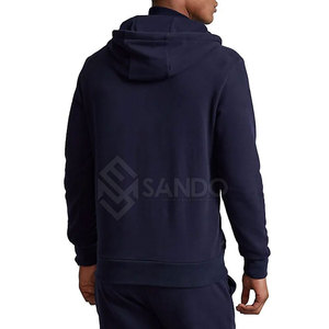 Vente en gros de sweats à capuche à demi-fermeture éclair pour hommes, design personnalisé, motifs solides en coton mélangé, meilleure qualité pour l'hiver à bas prix - Product Image 3