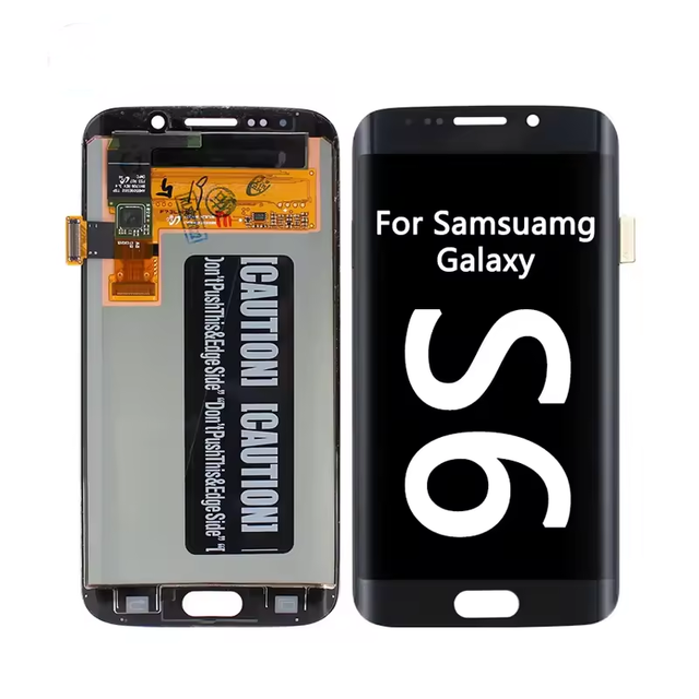 LCD Touch Screen Replacement for S6/S6 Edge-1 Year Warranty High Quality Original Digitizer Frame Assembly Mobile Phone