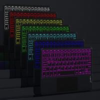 Keyboard Mini Tablet Nirkabel RGB Backlit yang Dapat Disesuaikan dengan Antarmuka Type-C dan Baterai Isi Ulang