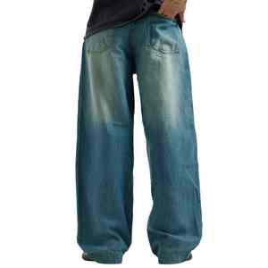 Denim Manufacturer Custom Light Washed Vintage <b>Men's</b> <b>Jeans</b> Wash Blank Heavyweight <b>Wide</b> <b>Leg</b> Denim Pants <b>Men's</b> Baggy <b>Jeans</b> <b>for</b> <b>Men</b> - Product Image 5