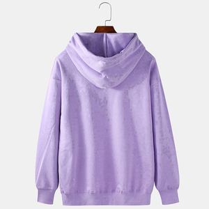 Venta al por mayor XS tamaño 345G peso pesado algodón térmico Sudadera con capucha de gran tamaño con patrón impreso para ropa de invierno de los hombres - Product Image 2