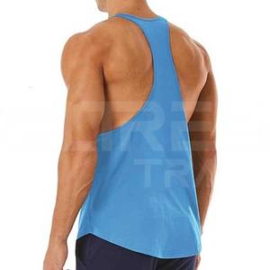 Camiseta sin mangas de punto transpirable para hombre, de algodón/poliéster ecológico, que absorbe la humedad, para gimnasio y entrenamiento, con diseño personalizado e impresión inteligente. - Product Image 6