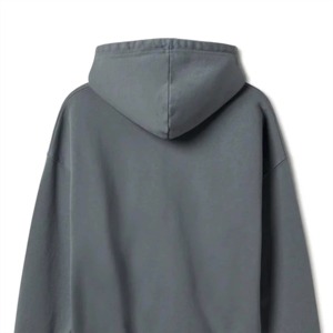 Sweat-shirt à capuche pour homme en coton épais de couleur unie, personnalisé avec un logo, fermeture éclair, 500 GSM, poids lourd, mode, décontracté, hiver - Product Image 5