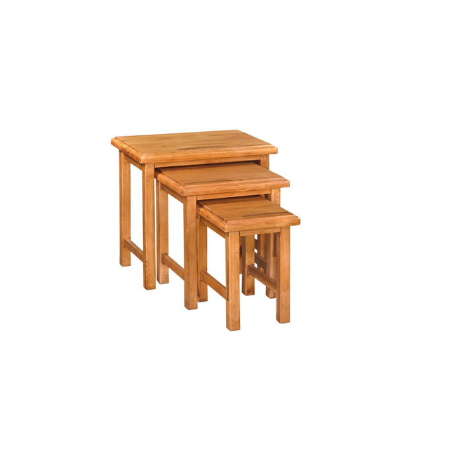 QUEEENSLAND Solid Oak Wood Modern Nest Console Tables Living Room Furniture OEM Service Direct Supply 10 Year Hotel Villa