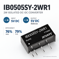 IB0505SY-2WR1 Konverter DC-DC Terisolasi 2W 5V Ke 5V 400mA SIP Modul Daya Output Tunggal Diatur Isolasi 1500VDC