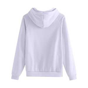 Survêtements de sport pour femmes et hommes en molleton 100% coton, à capuche, uni, 2 pièces, pour l'hiver - Product Image 4