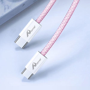60W Fast <b>Charging</b> Type-<b>C</b> to a 2M CB-298CC Pink Aluminum Alloy & Pure Copper <b>USB</b> <b>Cable</b> 3A <b>Charging</b> for <b>USB</b> Devices & Printers - Product Image 5