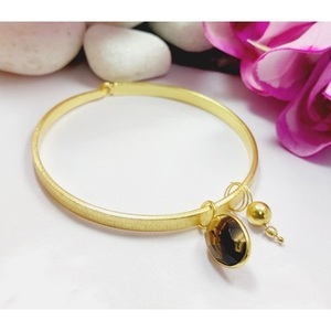 Labradorite Gemstone Cuff <b>Bracelets</b> Fashionable Brass Gold Plated <b>Bracelets</b> - Product Image 5