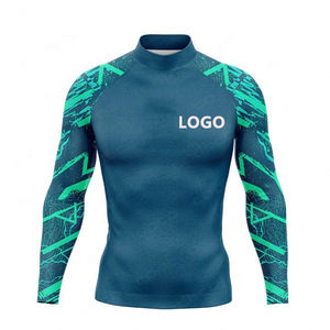 Camiseta de Compresión de Manga Larga con Protección Solar Personalizada para Hombre, de Poliéster, para Natación y Surf - Product Image 2