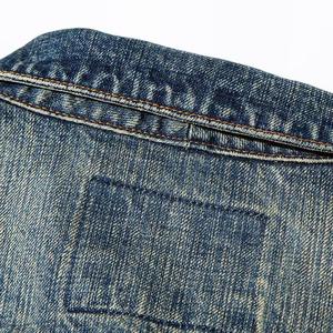 Veste en jean déchirée tendance, classique, décontractée, bleue, coupe slim, pour homme, veste en denim délavée - Product Image 3
