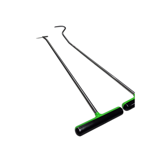 Velmora Tiges de réparation de bosses sans peinture 2 pièces en C-Bend à pointe pointue en acier blanc pour outils PDR Body Repair Equipment Edition - Product Image 3