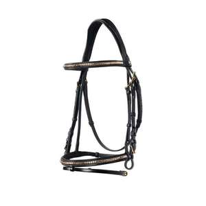 Bride de cheval en cuir véritable conçue sur mesure de haute qualité prix de gros bon marché pour la course de style occidental - Product Image 5