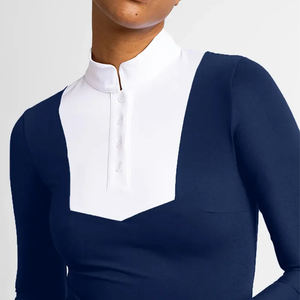 Camiseta ecuestre de manga larga para mujer, camiseta ecuestre de equitación, camiseta ecuestre de servicio OEM, camiseta para montar a caballo - Product Image 3