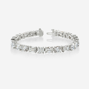 Haute Joaillerie À La Mode 14K Or Massif Et Diamants De Laboratoire Cloutés Tennis Bracelets Personnalisé Luxueux Haute Joaillerie Pour Elle OEM - Product Image 3