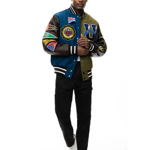 Chaquetas universitarias bordadas de manga larga para hombre/Chaquetas universitarias bordadas de mejor diseño para hombre con servicio OEM - Product Image 4