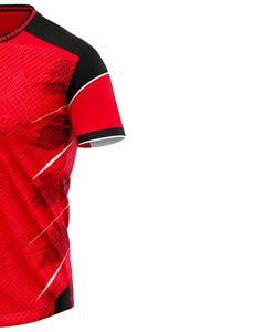 Conjunto de Uniforme de Fútbol Personalizado Rojo y Negro con Pantalones Cortos, Transpirable, de Poliéster, para Entrenamiento, Partido, Ropa Deportiva de Equipo - Product Image 5