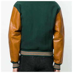 Personalizada Tallas grandes Unisex High Street Varsity Jacket Cuerpo de lana Color personalizado Logotipo frontal transpirable de secado rápido - Product Image 6