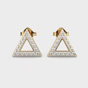 New Arrival Diamond Studs Earring for Women Wear Moissanite Earrings for Export Sale from Indian Supplier - Product Image 1