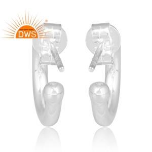 Pendiente de aro de Plata de Ley 925 fino, joyería personalizada para mujer, regalo para su colección Vintage - Product Image 4