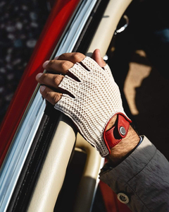 Gants de conduite unisexes en cuir d'agneau véritable rouge classique de dernière génération, doux, respirants et confortables, de haute qualité - Product Image 2