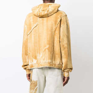 Suministro directo de fábrica, último estilo, Sudadera con capucha con estampado de lavado ácido para hombres, temporada de invierno, Etiqueta Privada, MOQ bajo, sudaderas con capucha térmicas con tinte de corbata - Product Image 3